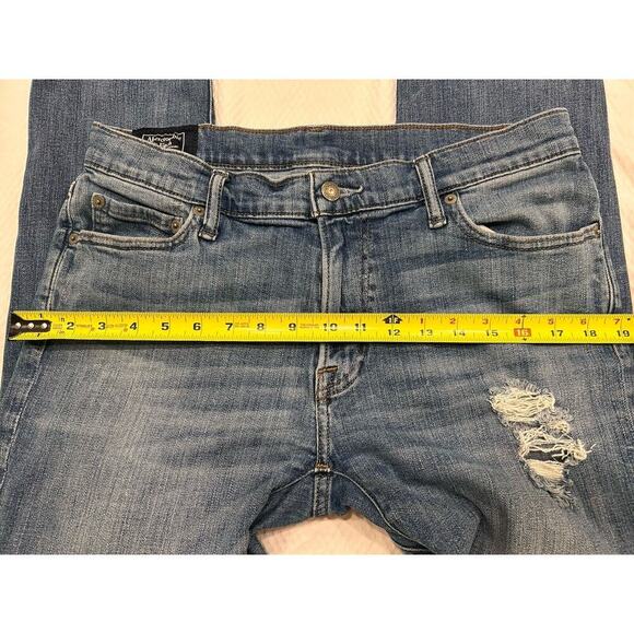 Abercrombie & Fitch Men's Langdon Skinny Blue Jeans Size 33 x 32 Stretch Denim - Picture 10 of 14